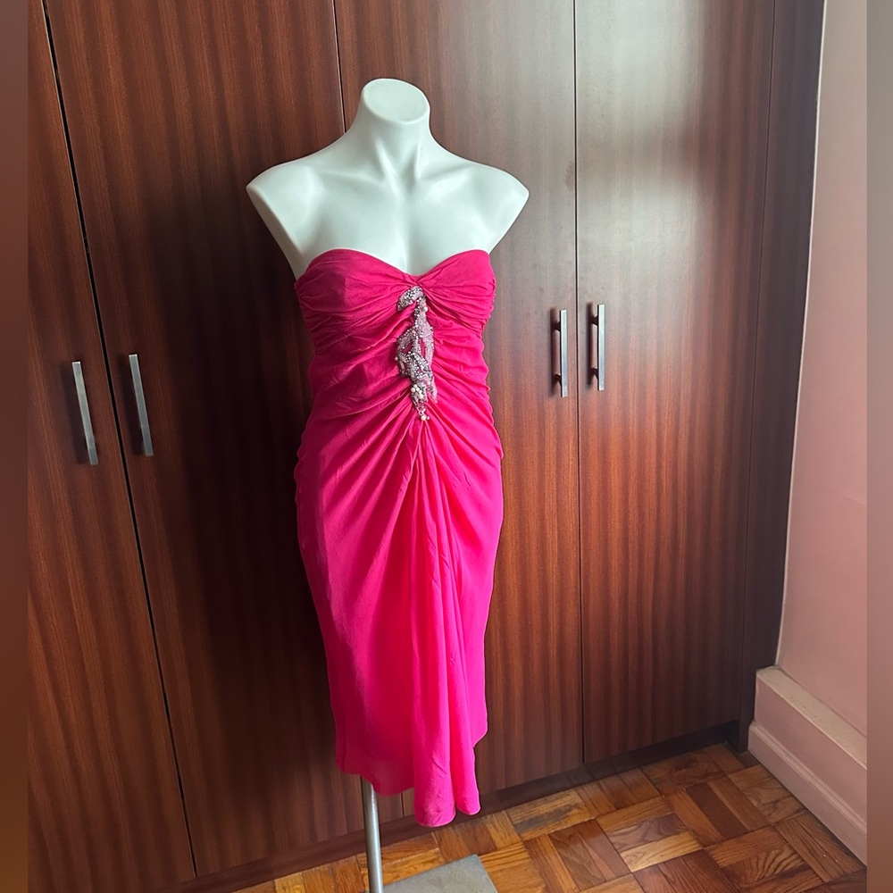 Vintage 1995s Gorgeous EMANUEL UNGARO Paris 100% Silk lined Dress.Size 40.